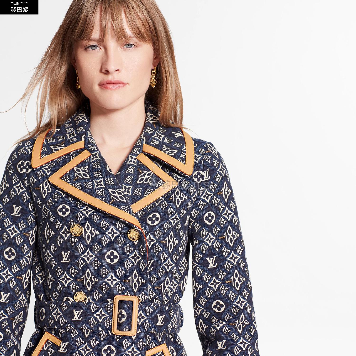 【包邮包税】 lv路易威登 21年春夏 女士 风衣 双排扣风衣 1a8lme