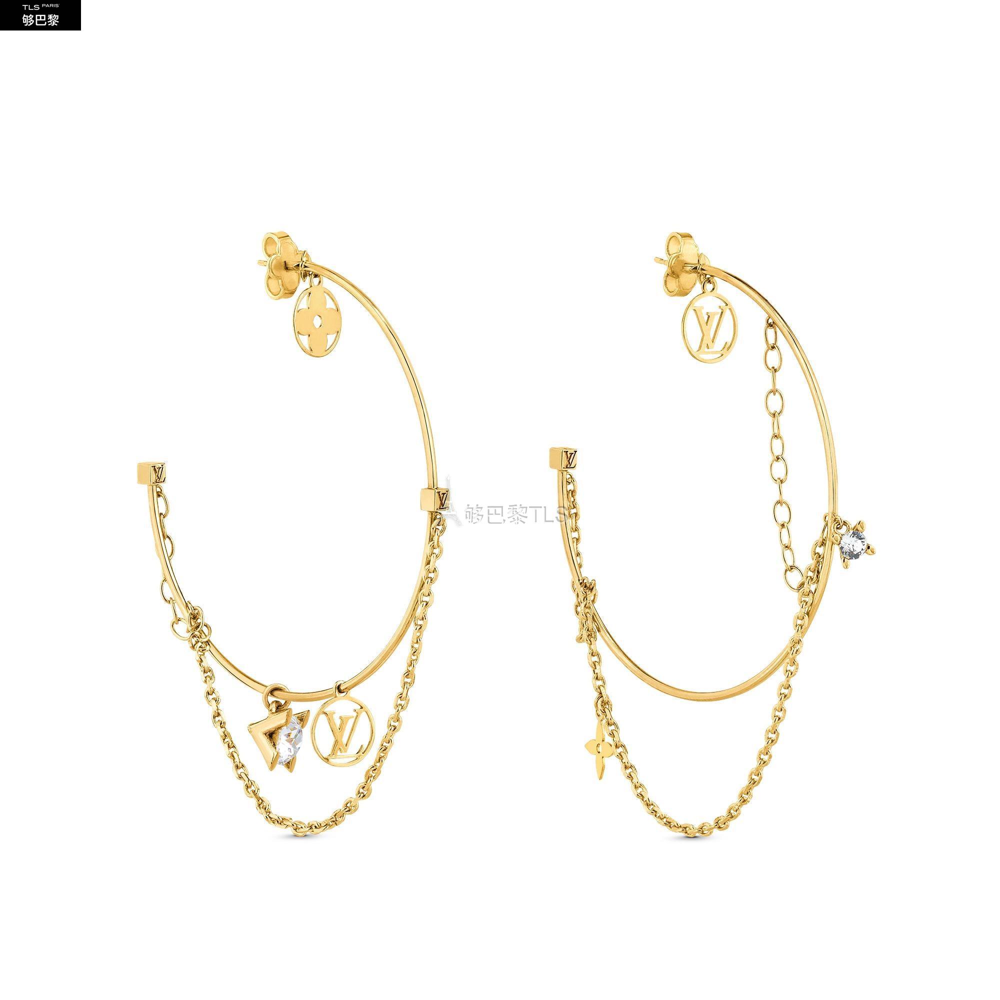 【包邮包税】 lv路易威登 21年春夏 女士 耳环 roman holidays 圈形