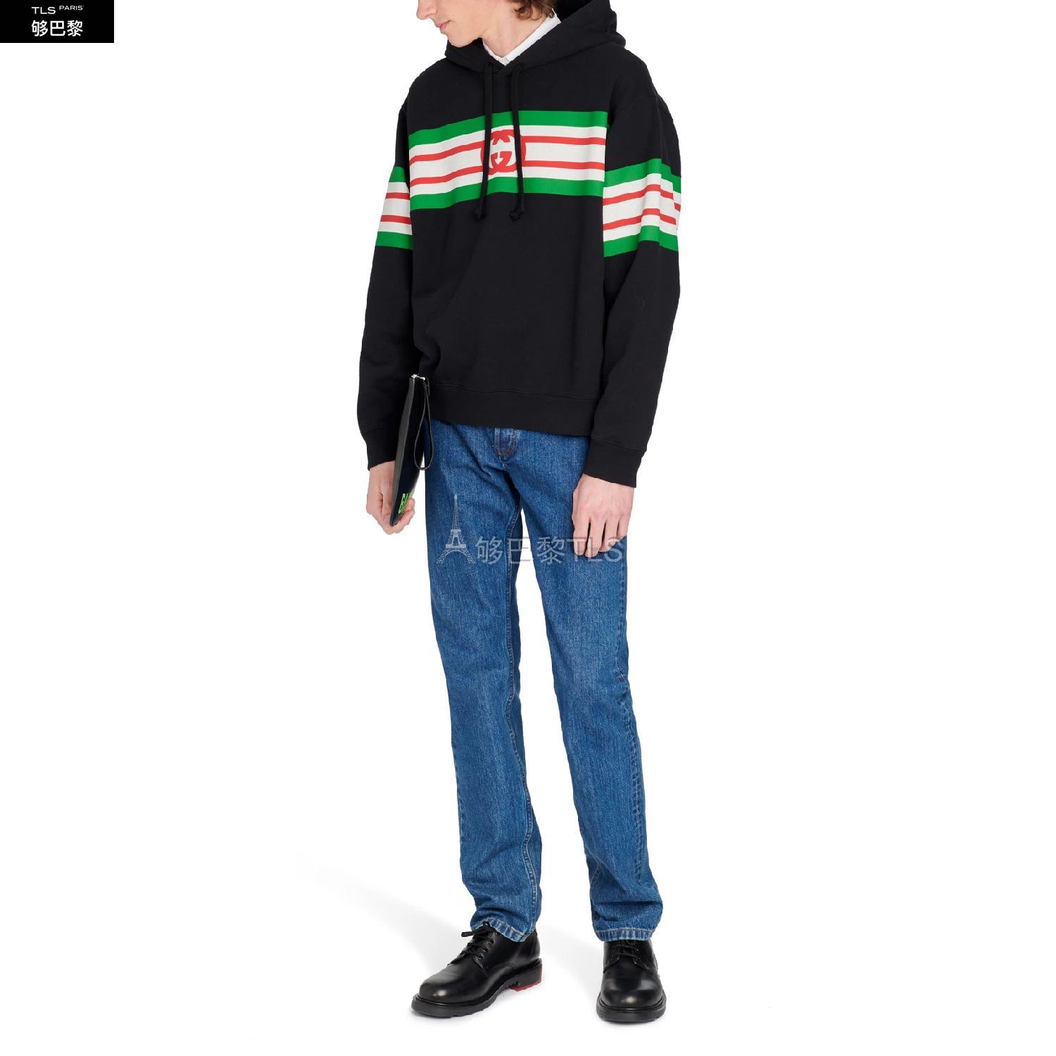 【包邮包税】 gucci古驰 21年春夏 男士 卫衣 hoodie a logo guc865x7