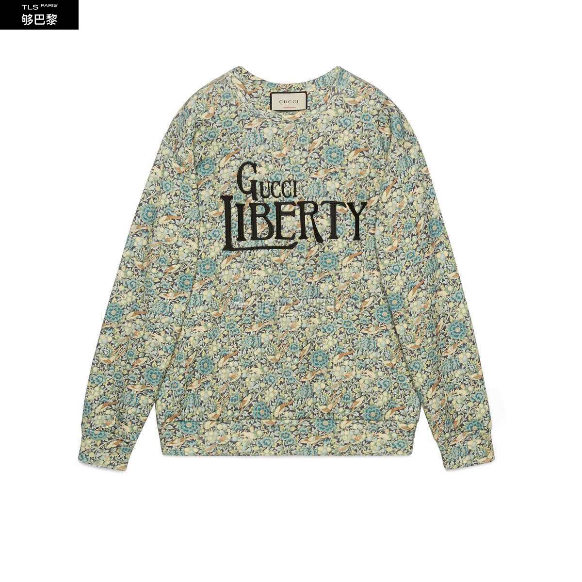 gucci古驰 21年春夏 女士 官网专享gucci liberty花卉印花卫衣 638043