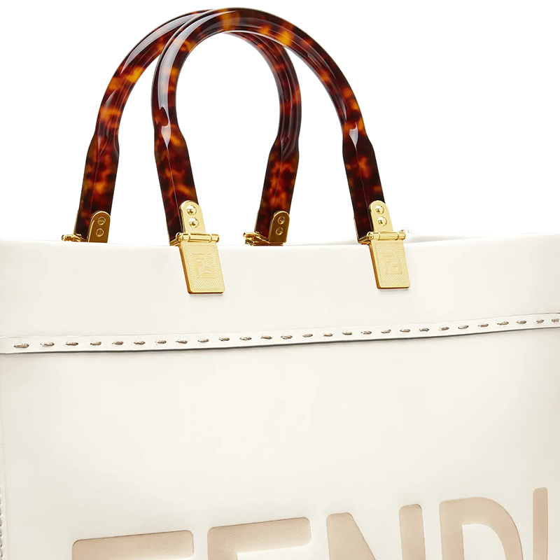 【包税】fendi/芬迪 21早春新款 白色皮革 " fendi roma"字样 女士