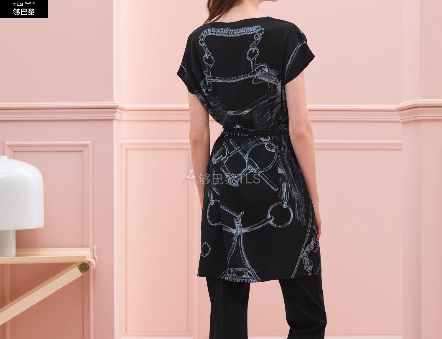 hermes爱马仕 21年春夏 女士 连衣裙 tunique ceinturee