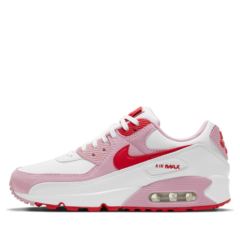 nike/耐克 air max 90 女款 2021春夏 白粉 情人节限定 休闲鞋跑步鞋