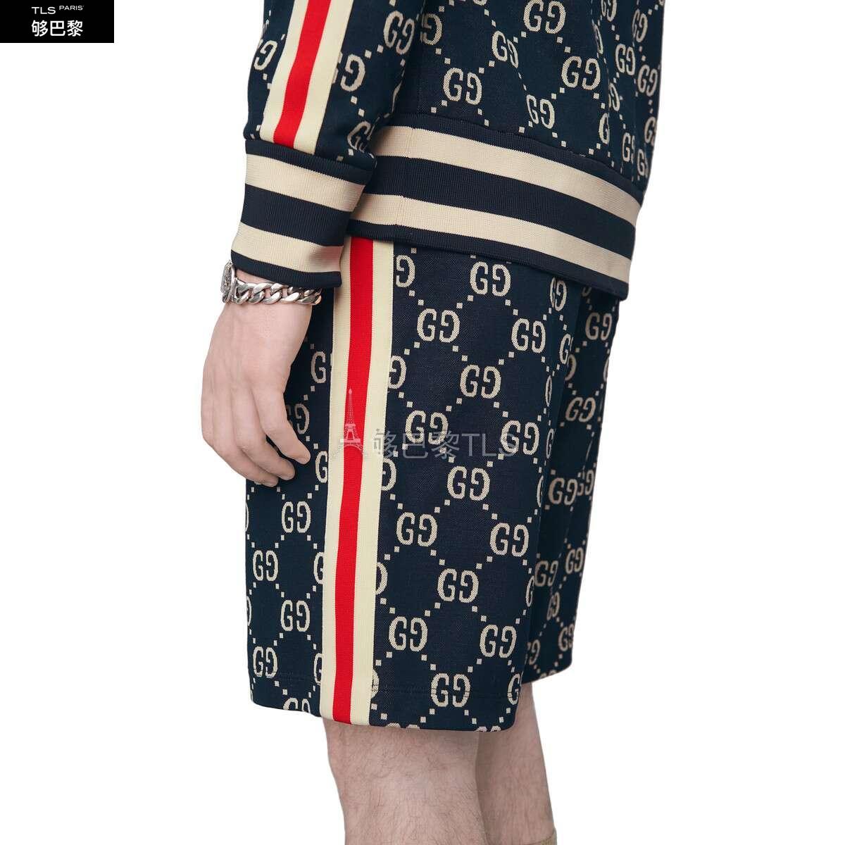 【包邮包税】 gucci古驰 21年春夏 男士 gg 提花短裤 474632 x9v05