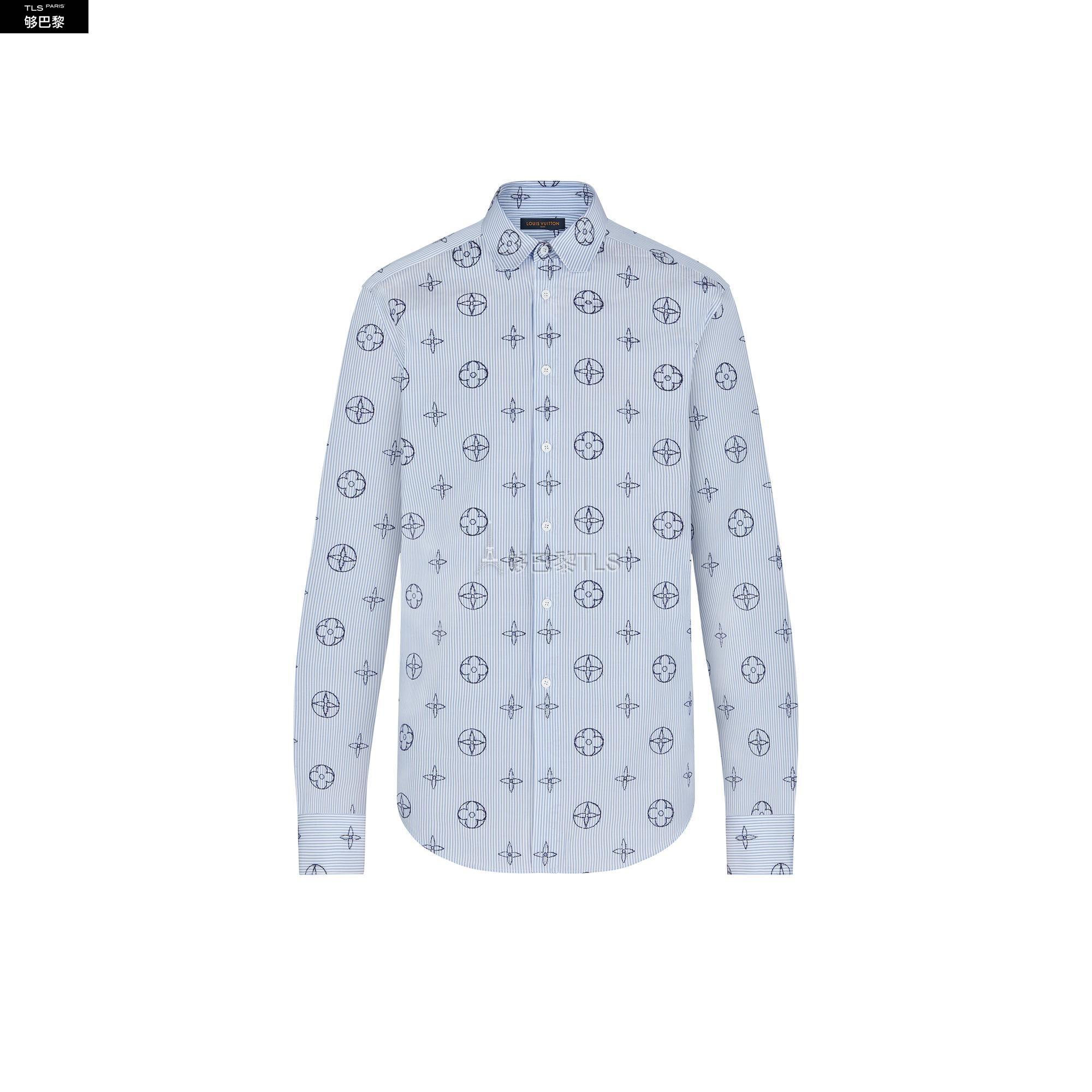 【包邮包税】 lv路易威登 21年春夏 男士 定位图案衬衫 1a8i06 1a8i02