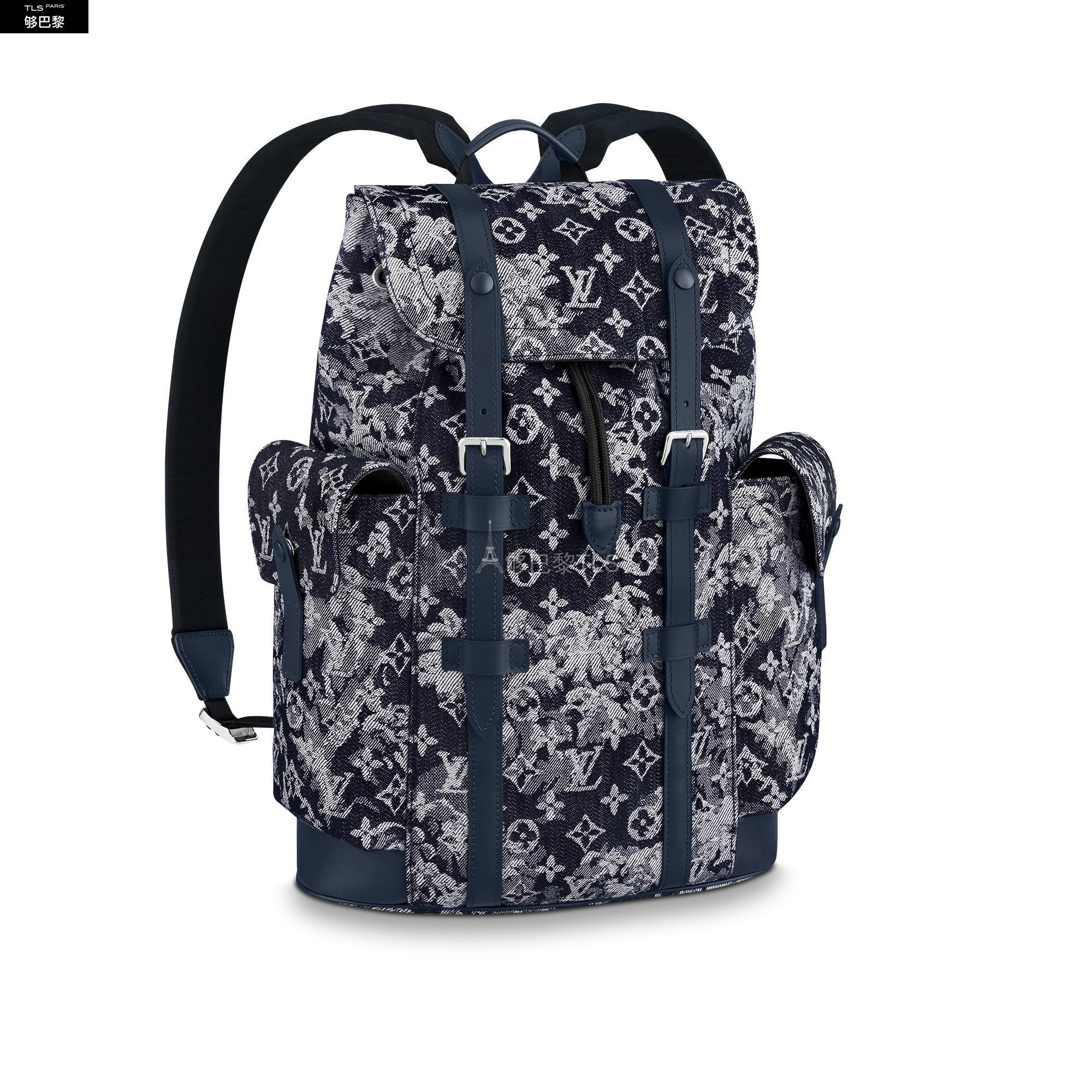 【包邮包税】 lv路易威登 21年春夏 男士 双肩包 christopher 双肩包