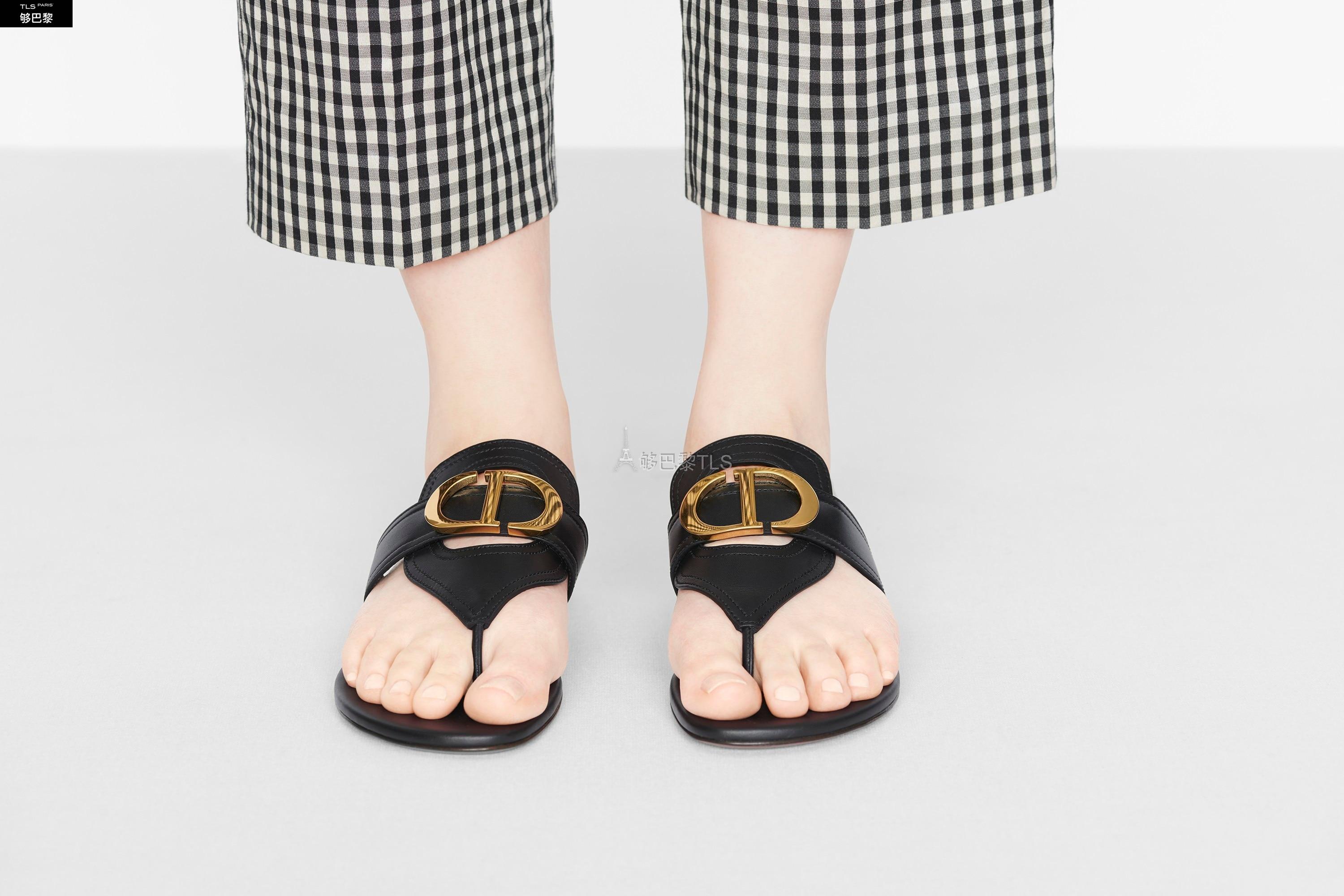 【包邮包税】 dior迪奥 21年春夏 女士 平底凉鞋 30 montaigne 平底人