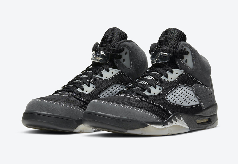 nike/耐克 air jordan 5 anthracite 男款 aj5 黑灰 无烟煤 狼灰 休闲