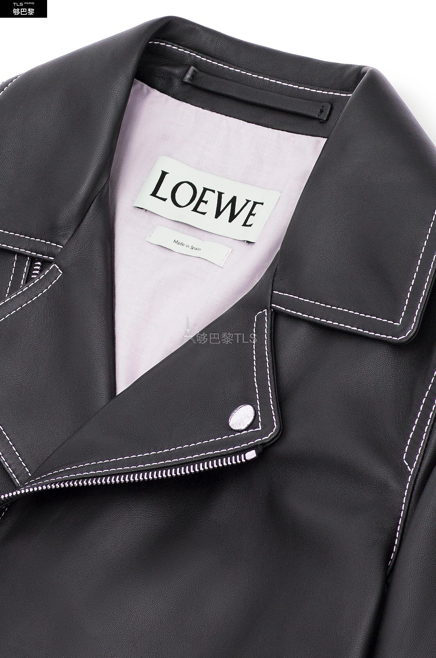 【包邮包税】 loewe罗意威 21年春夏 女士 夹克 纳帕骑手外套 d