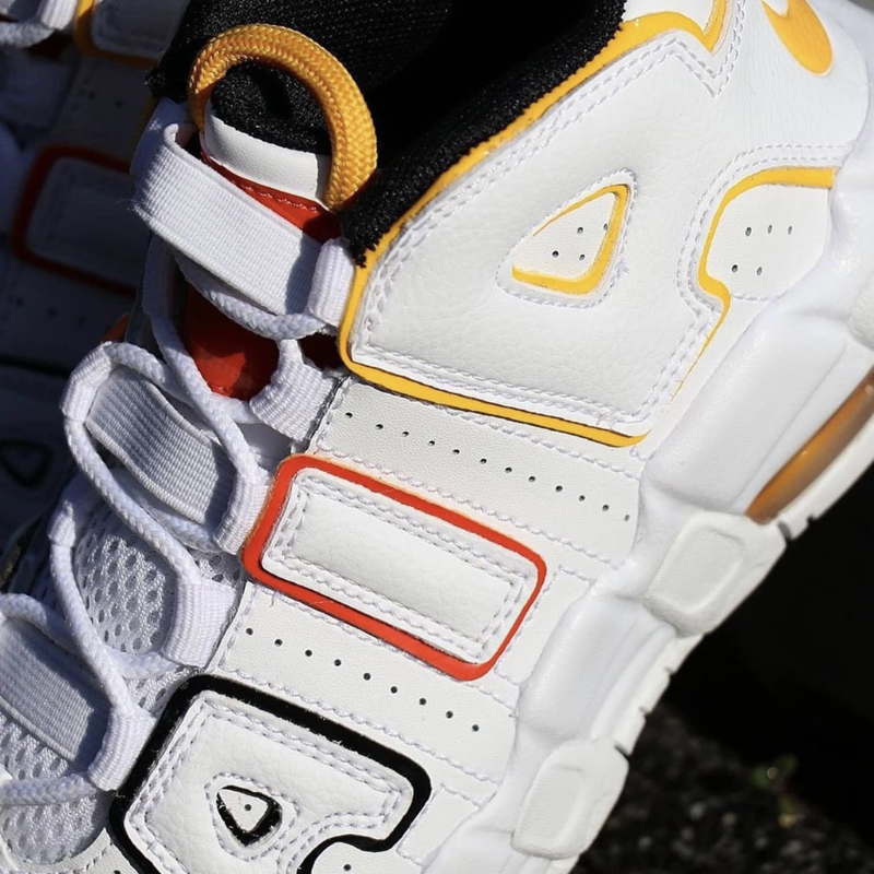 nike/耐克 air more uptempo 男款 皮蓬 大air 外星人 白蓝黄 篮球鞋