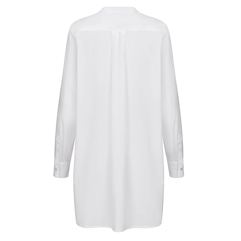 【包税】dior/迪奥 2021年早春新款 白色棉府绸 女士长款衬衫841b54a