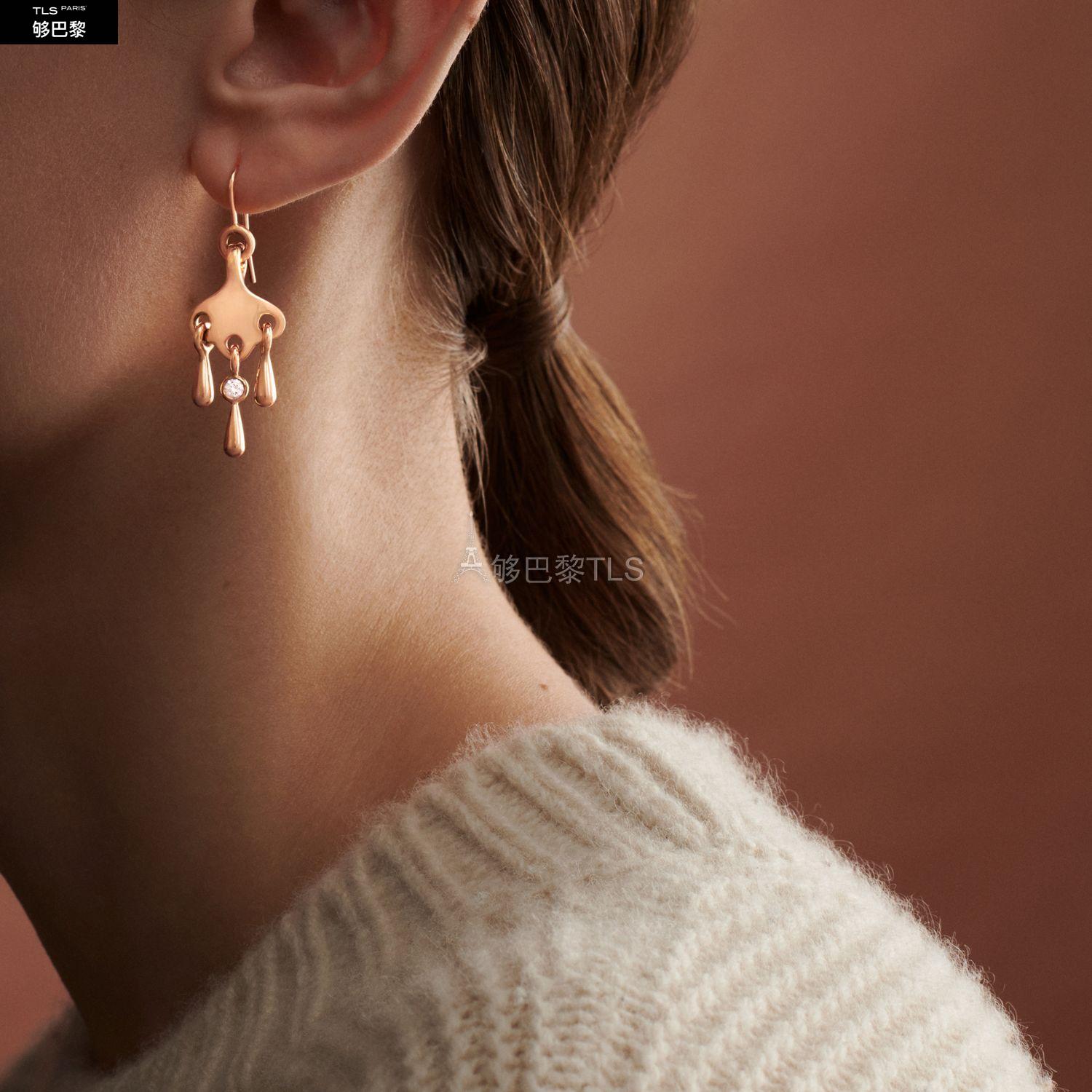 【包邮包税】 hermes爱马仕 21年春夏 女士 耳环 boucles doreilles
