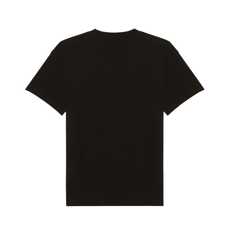 【包税】Balenciaga/巴黎世家 21早春新款男士黑色复古平纹针织纯棉短袖T恤 612966TIVA11000