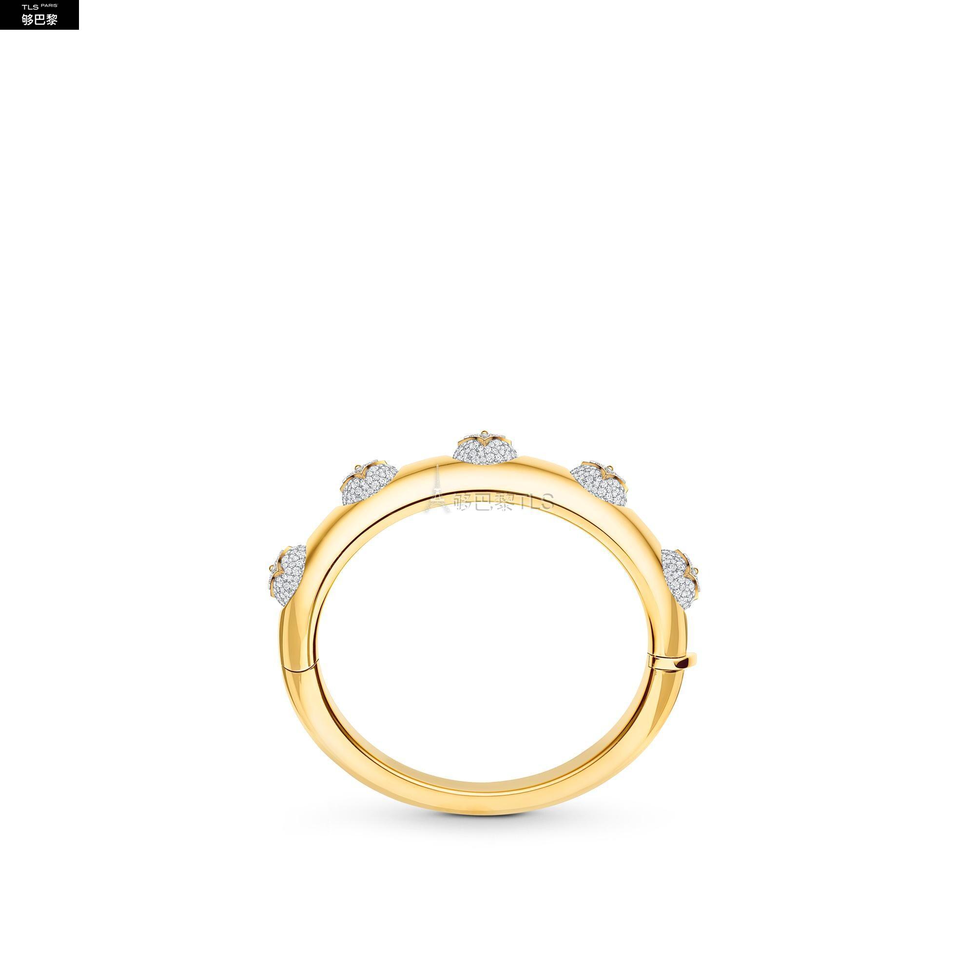 【包邮包税】 lv路易威登 21年春夏 男士 手镯 b blossom 1*w*8k 金