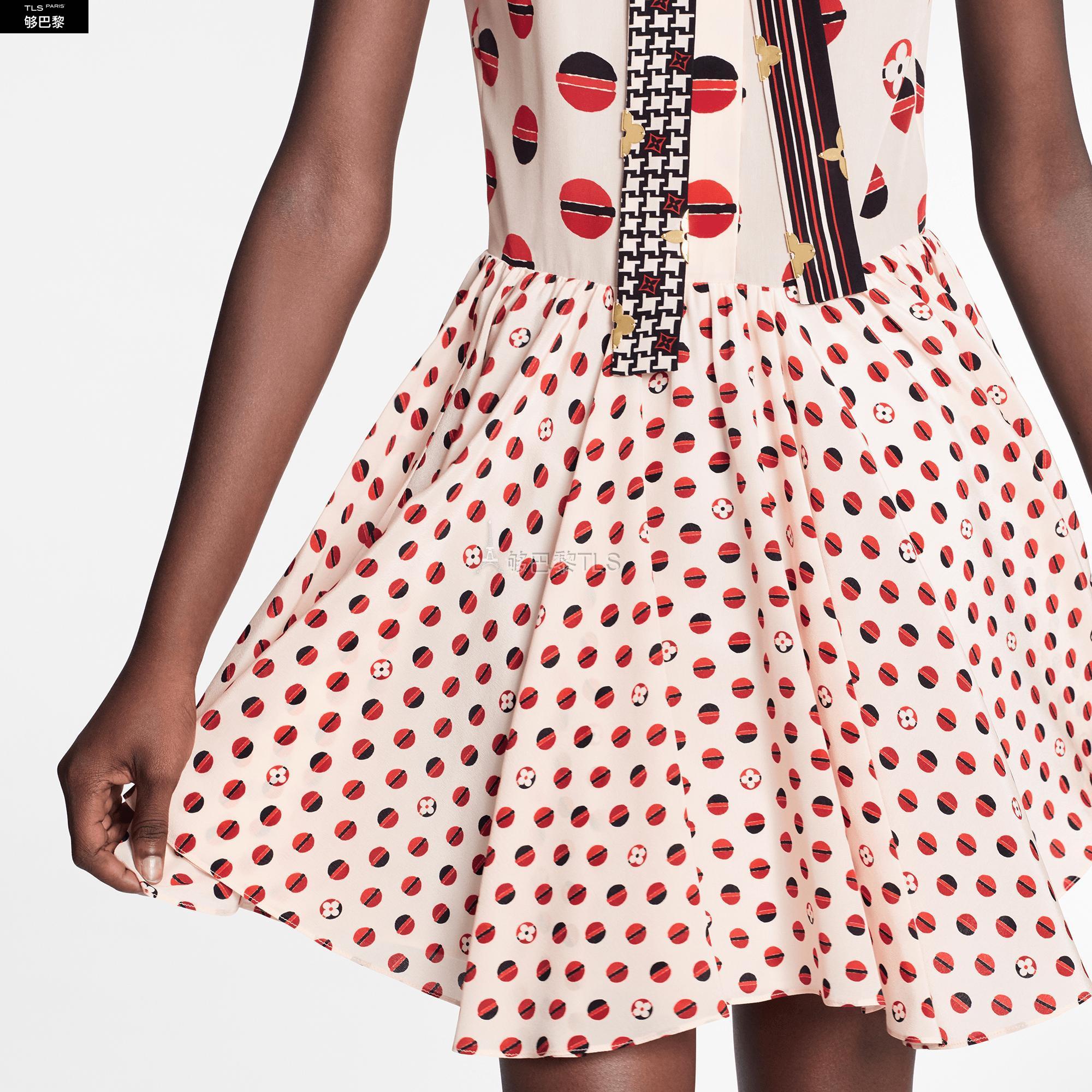 【包邮包税】 lv路易威登 21年春夏 女士 连衣裙 monogram 真丝连衣裙