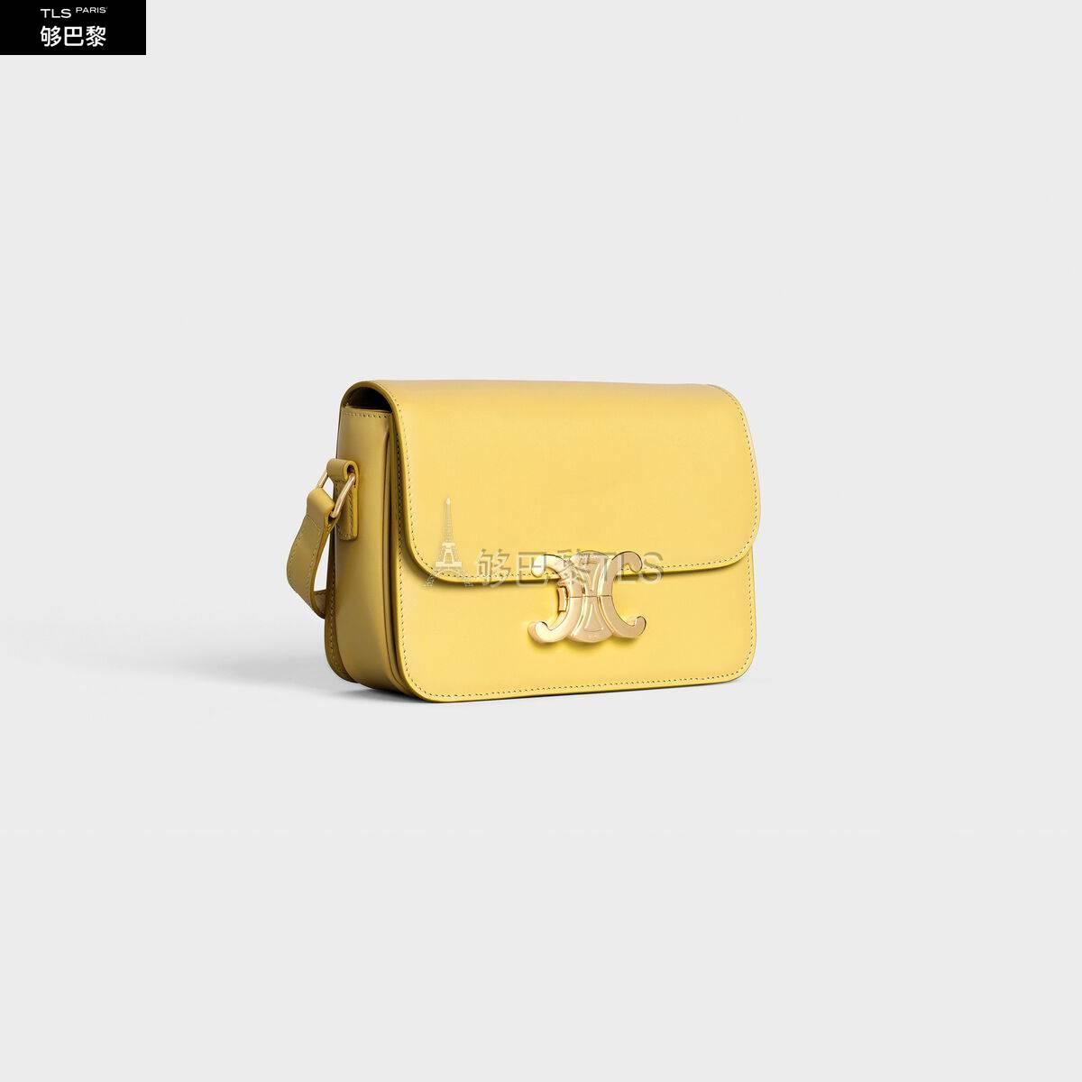 思琳 21年春夏 女士 手提包 teen triomphe 亮泽牛皮革手袋 188423bf