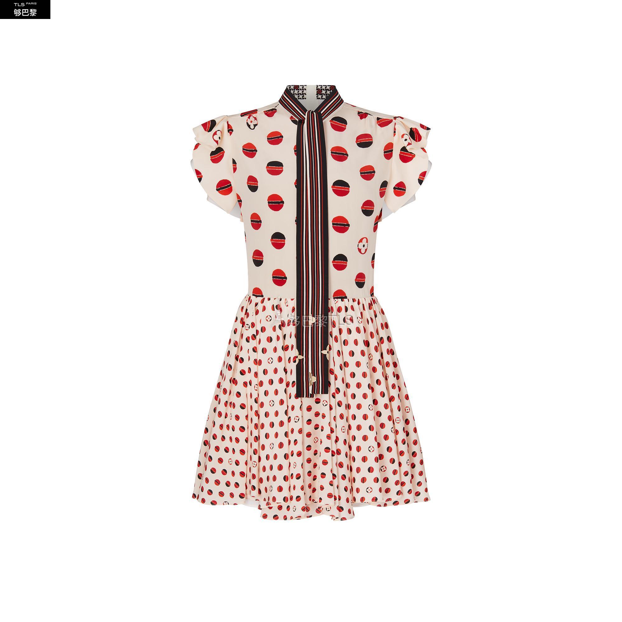 【包邮包税】 lv路易威登 21年春夏 女士 连衣裙 monogram 真丝连衣裙