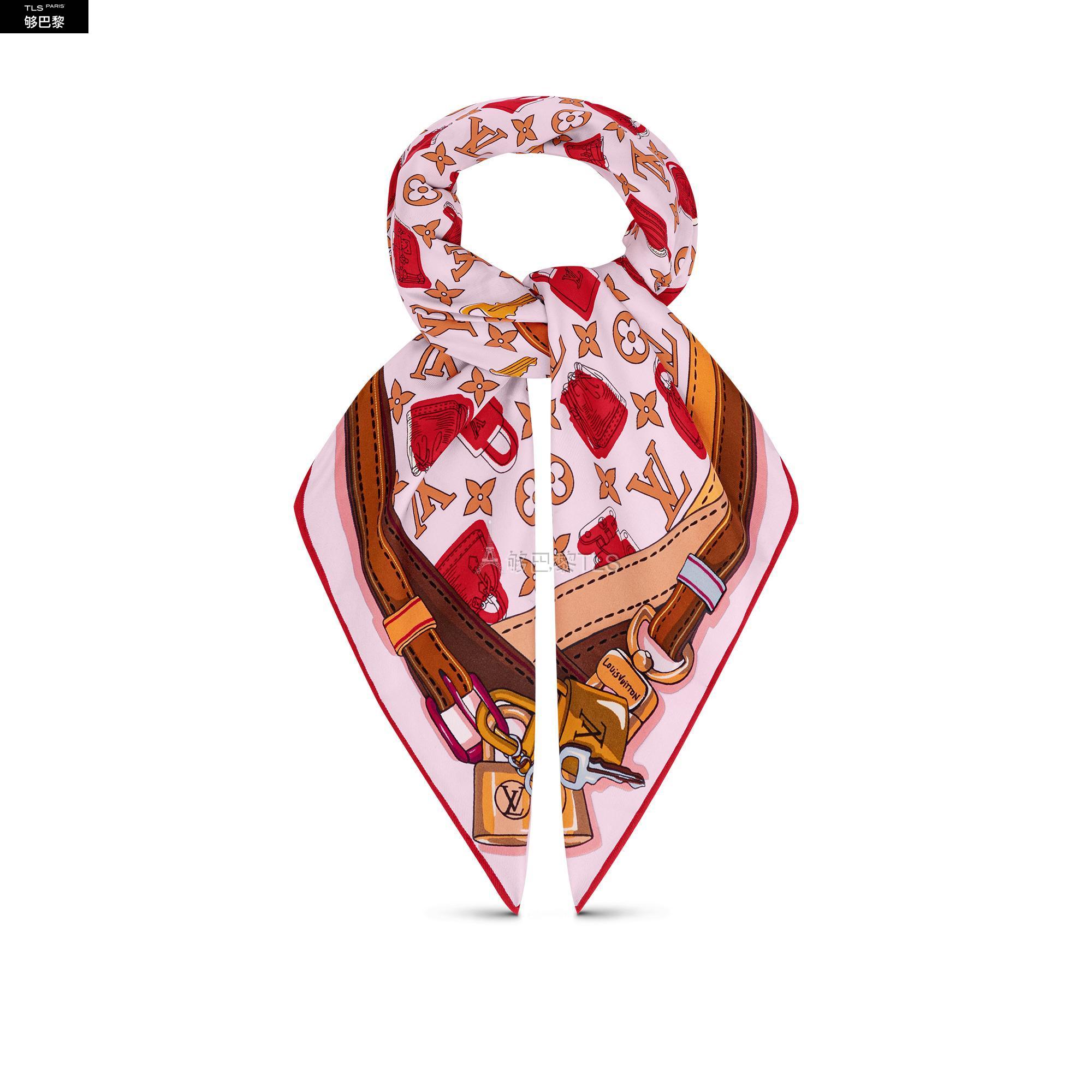 【包邮包税】 lv路易威登 21年春夏 女士 丝巾 crazy in locks 方巾
