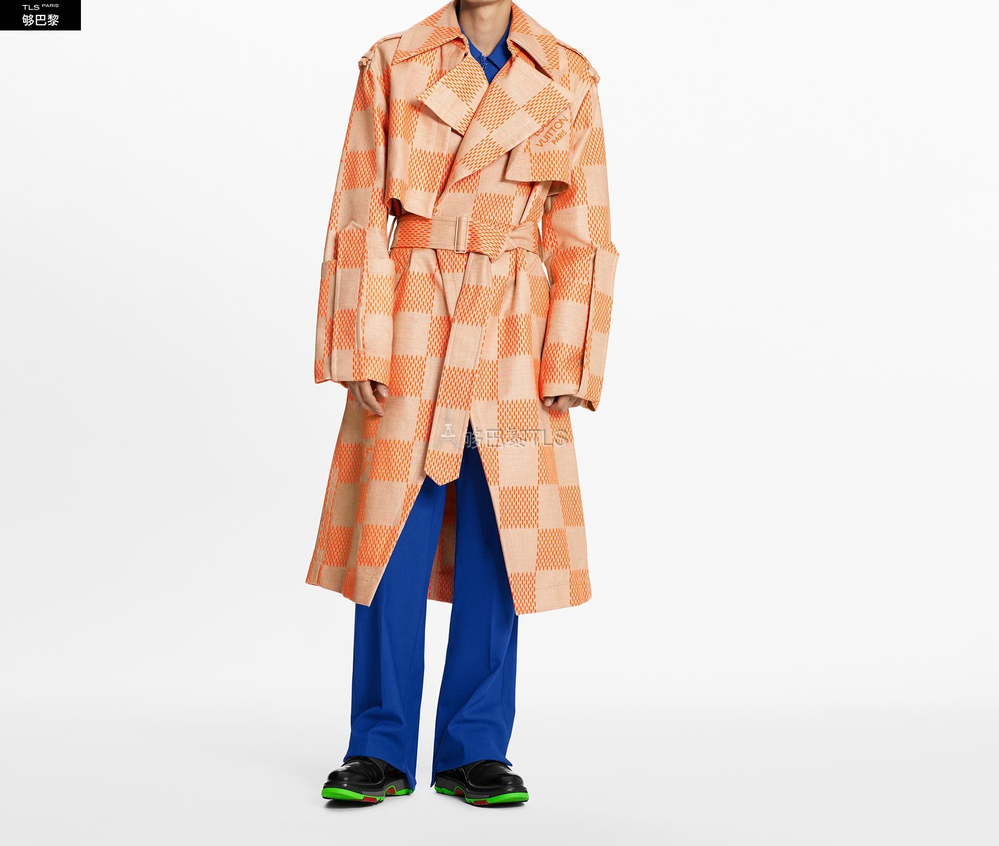 【包邮包税】 lv路易威登 21年春夏 男士 风衣 酒椰纤维风衣 1a8p6f