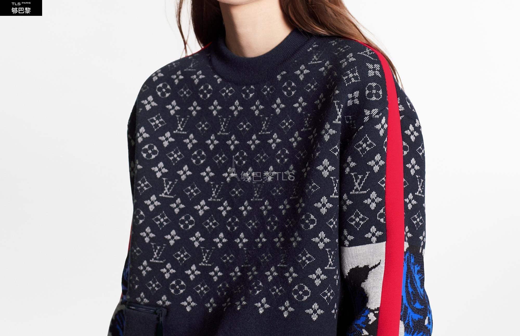 【包邮包税】 lv路易威登 21年春夏 女士 针织衫 monogram 羊绒混纺