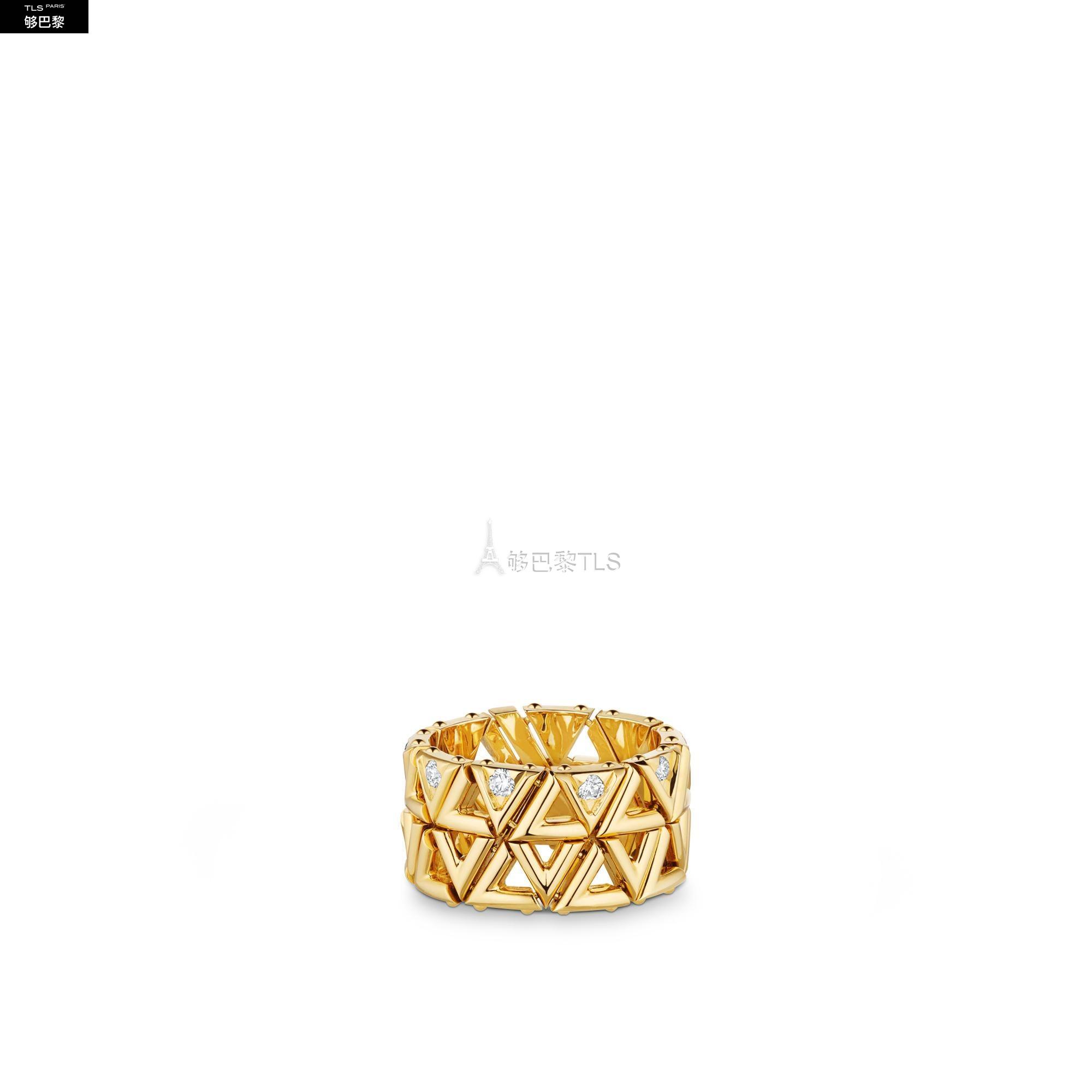 【包邮包税】 lv路易威登 21年春夏 女士 戒指 lv volt 1*w*8k金钻石