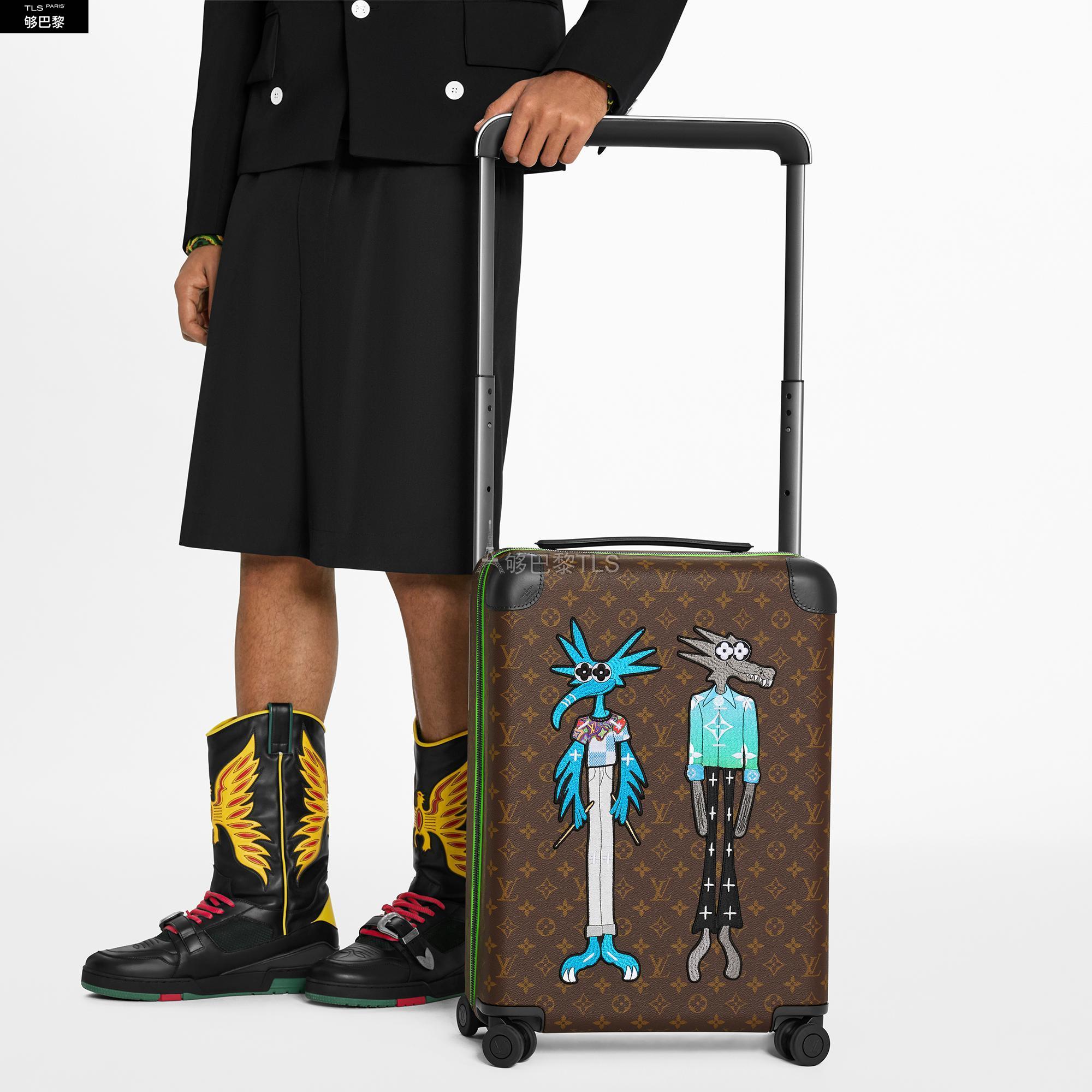 【包邮包税】 lv路易威登 21年春夏 男士 旅行箱 horizon 四轮拉杆箱