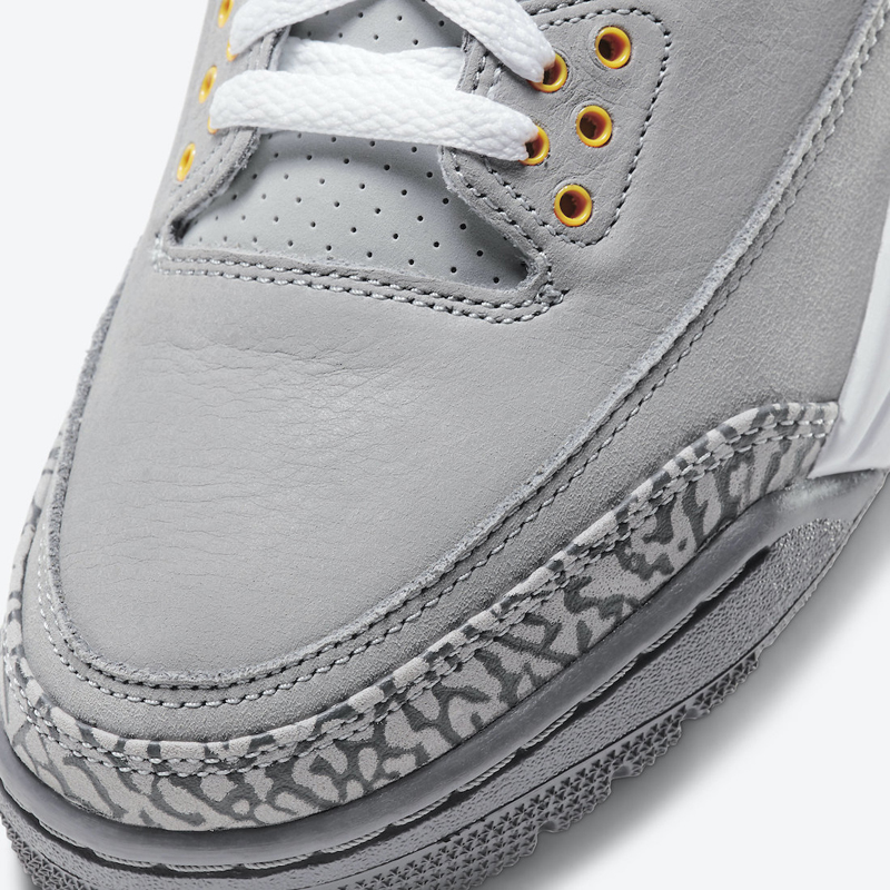 nike/耐克 air jordan 3 cool grey 男女同款 aj3 水泥灰 酷灰 gs情侣