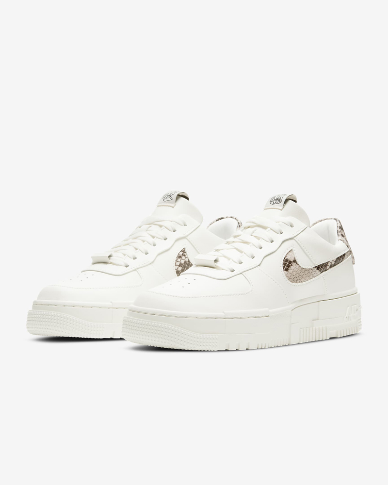 nike/耐克 air force 1 pixel 男女同款 2021 新品 af1 蛇纹 米白