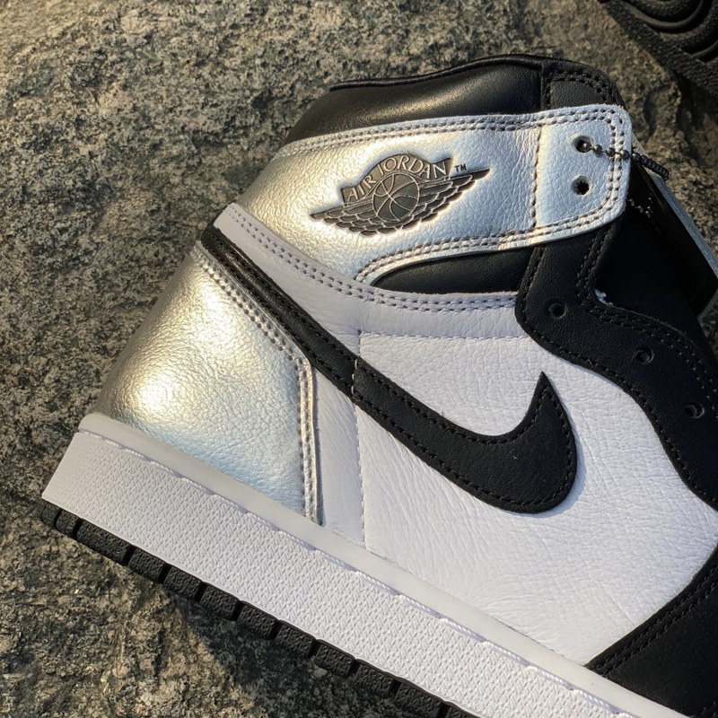 nike/耐克 air jordan 1 high og 男女同款 aj1 黑银脚趾 影子 情侣