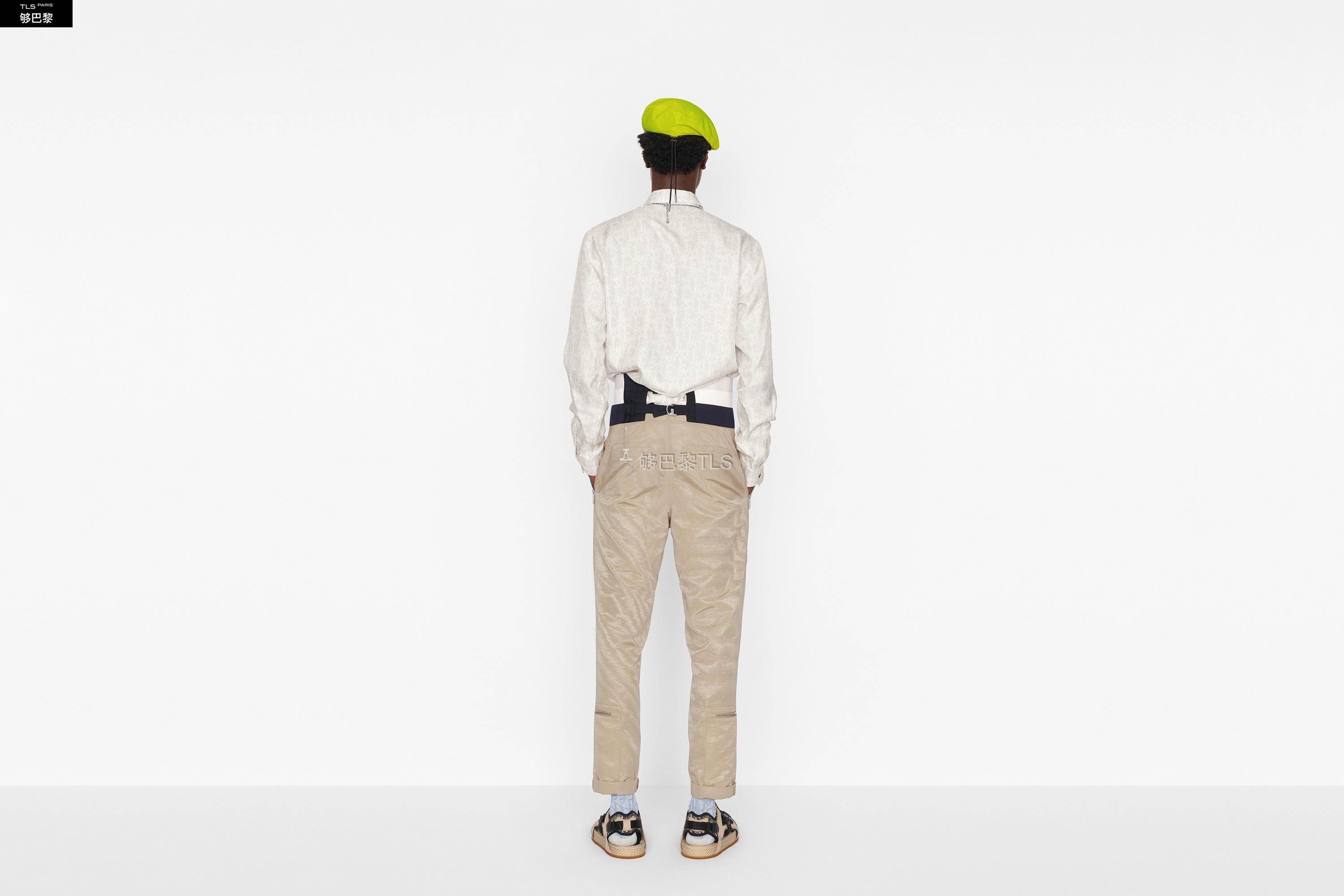 dior迪奥 21年春夏 男士 长袖衬衫 衬衫-灰色桑蚕丝斜纹-oblique-印花