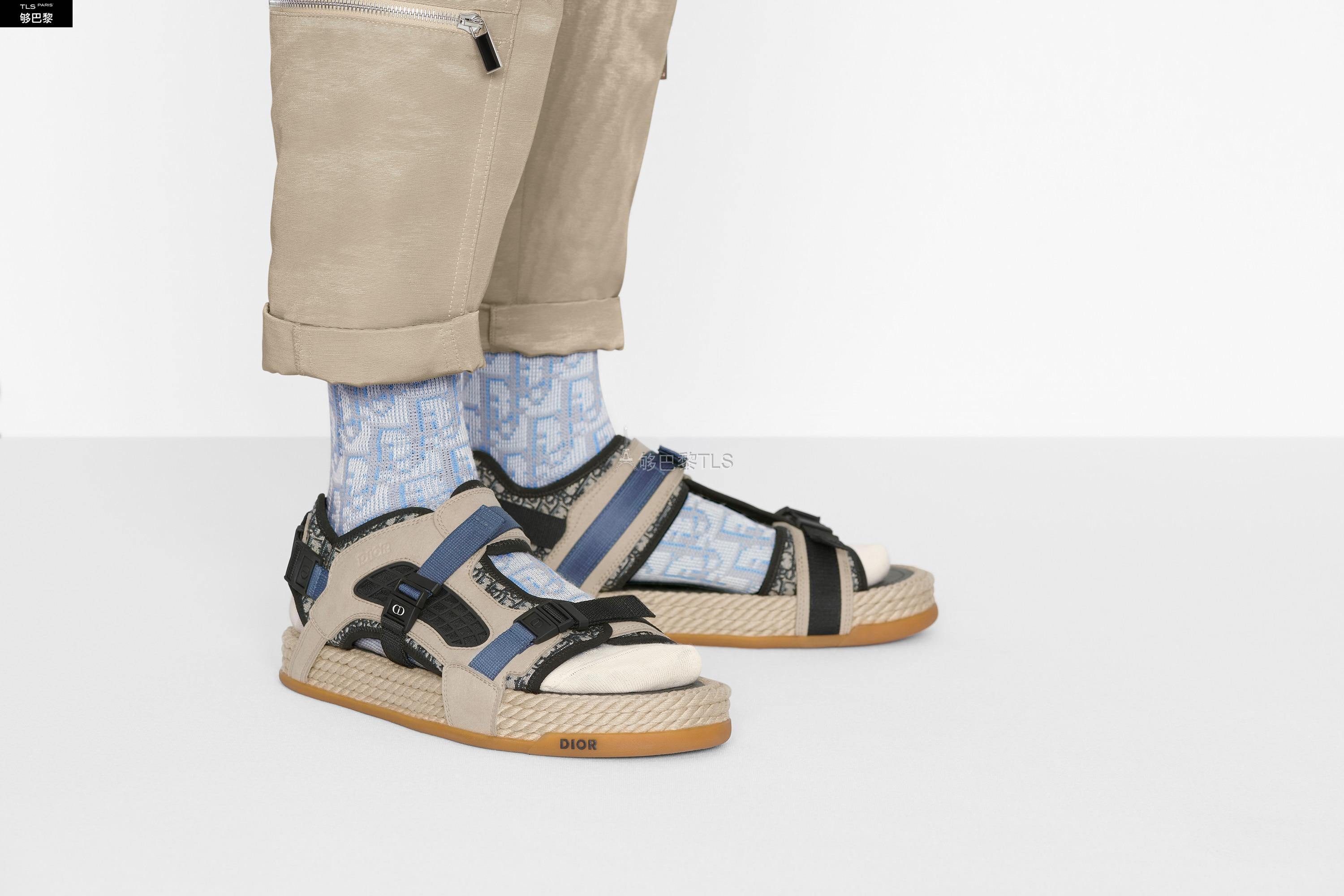 【包邮包税】 dior迪奥 21年春夏 男士 平底凉鞋 dior atlas 凉鞋 3sa