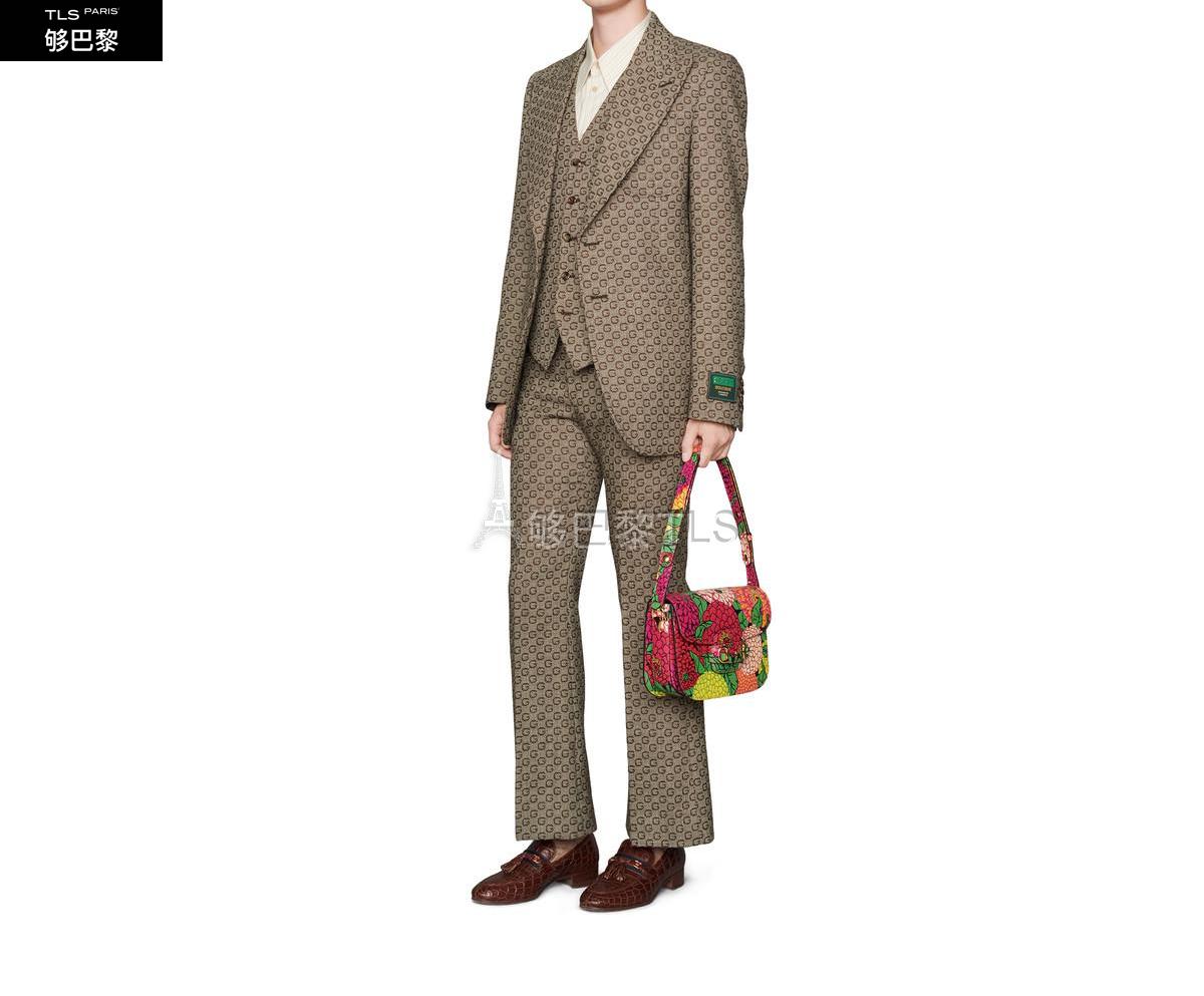 gucci古驰 21年春夏 女士 艺术家ken scott印花系列gucci 马衔扣1955