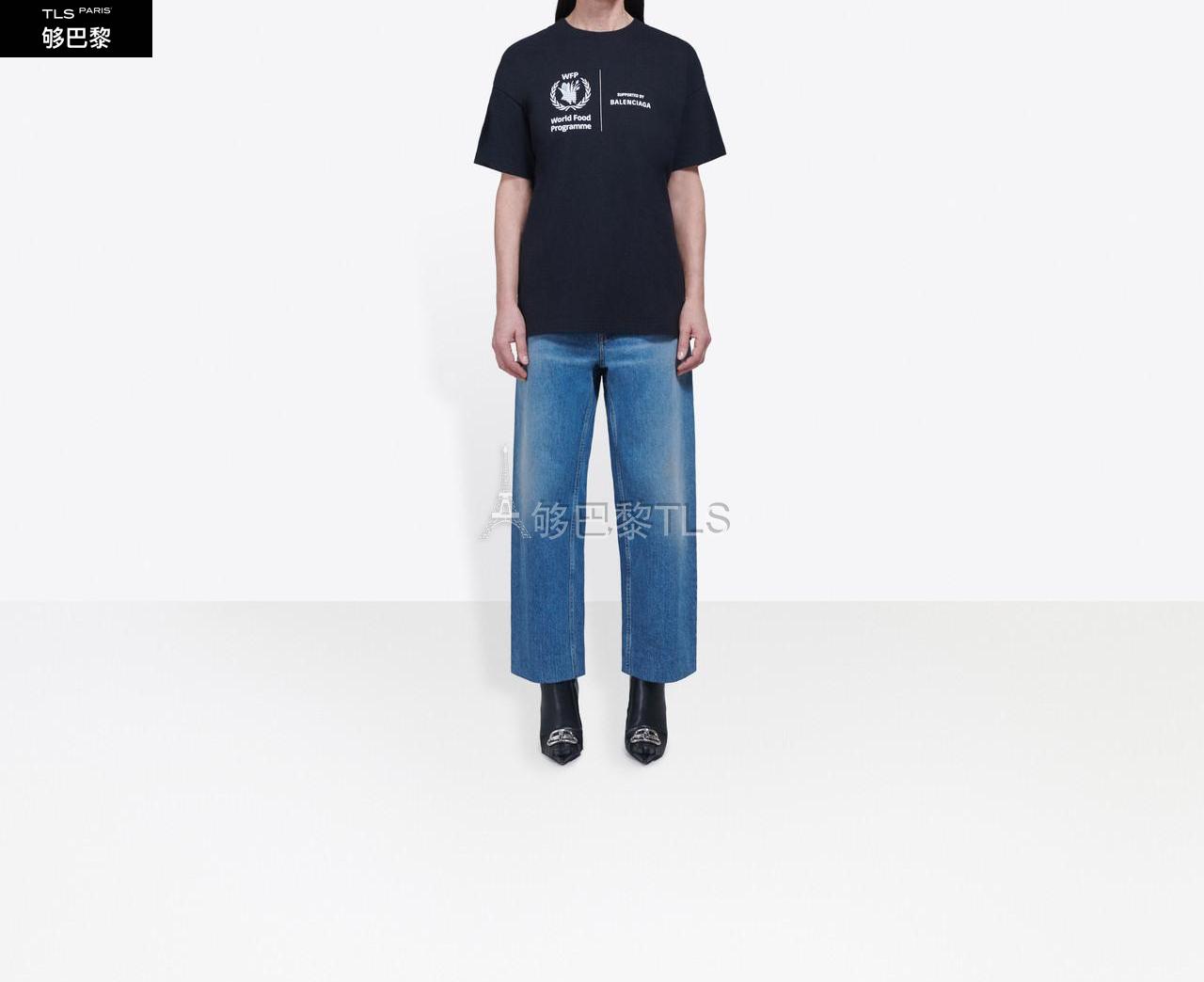 【包邮包税】 balenciaga巴黎世家 21年春夏 女士 短袖t恤 wfp medium