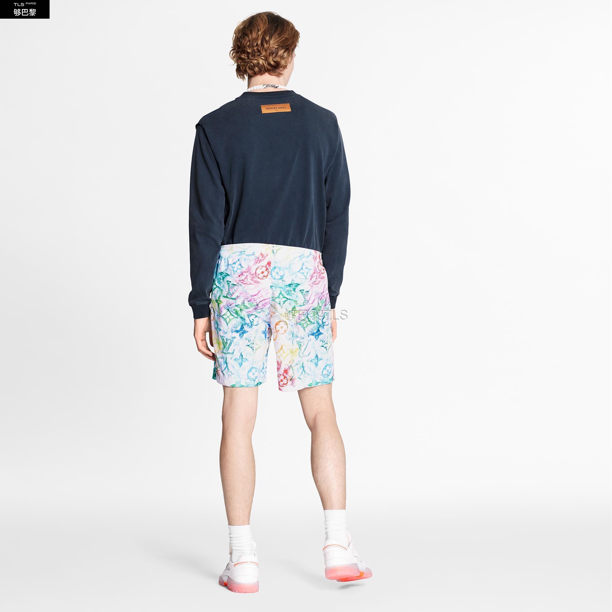 【包邮包税】 lv路易威登 21年春夏 男士 短裤 pastel monogram 沙滩