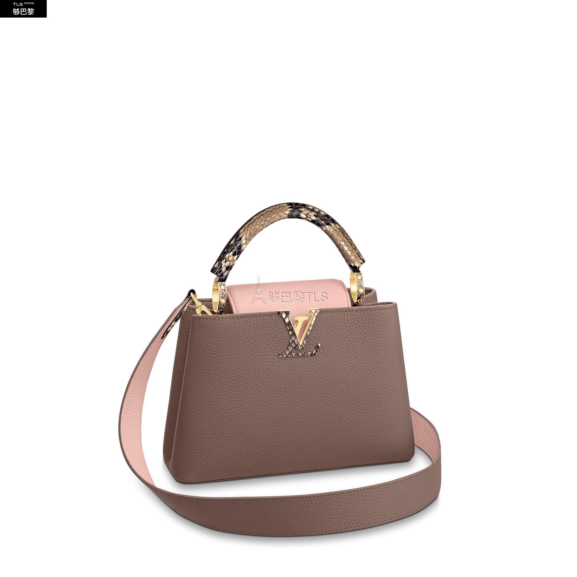 【包邮包税】 lv路易威登 21年春夏 女士 单肩包 capucines bb 手袋