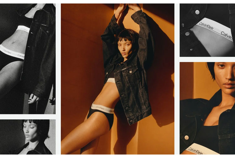 【无胸垫】Calvin Klein/卡尔文·克莱因 春夏款 女款 泫雅同款 CK 女式 运动型吊带 胸罩 文胸 女士文胸 QF5727