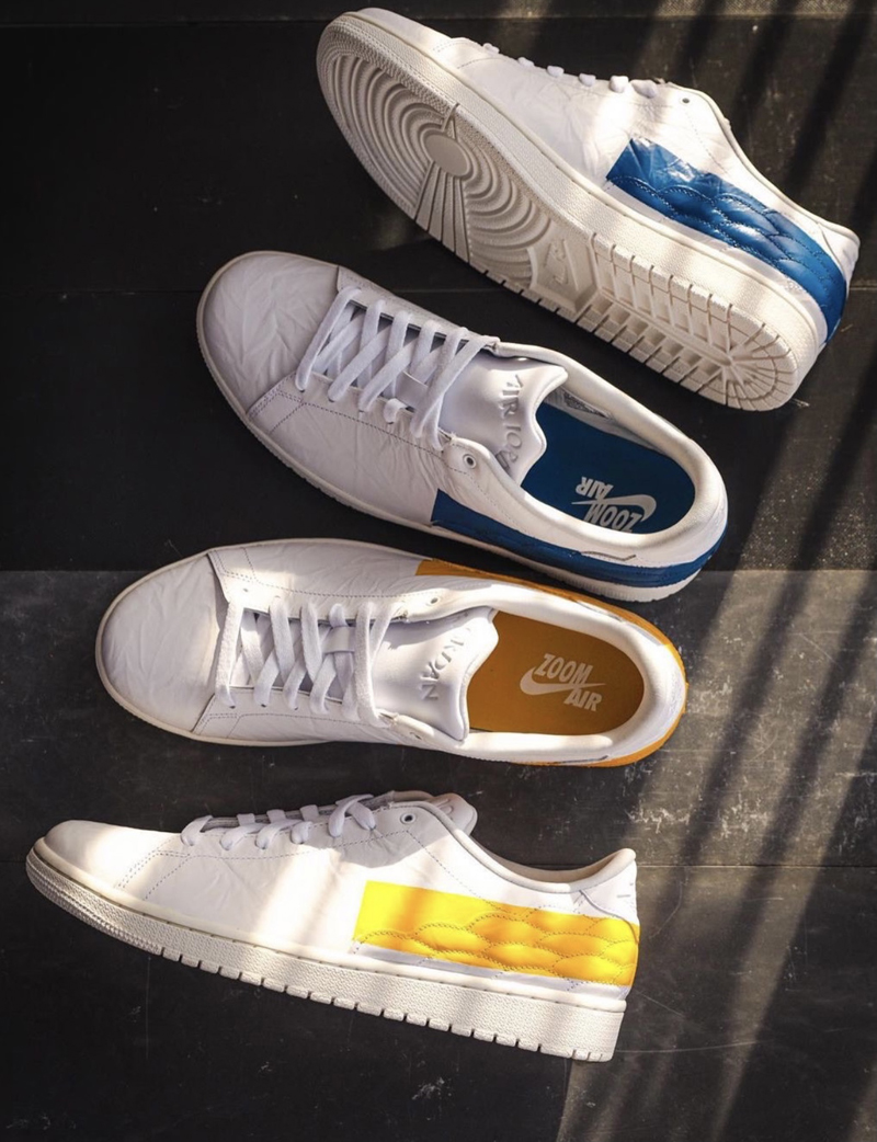 air jordan 1 centre court 男款 aj1 白蓝 陈冠希 亲友 板鞋休闲鞋