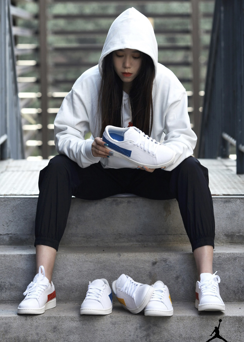 nike/耐克 air jordan 1 centre court 男女同款 aj1 白红 陈冠希