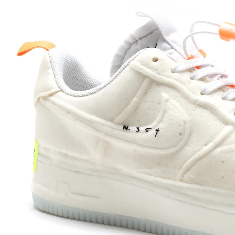 nike/耐克 air force 1 男女同款 af1 米白橘 泡泡糖 海绵 空军一号