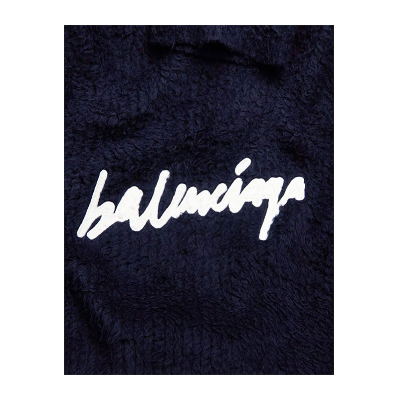 【包邮包税】balenciaga/巴黎世家 时尚简约 品牌logo刺绣 立领 棉质