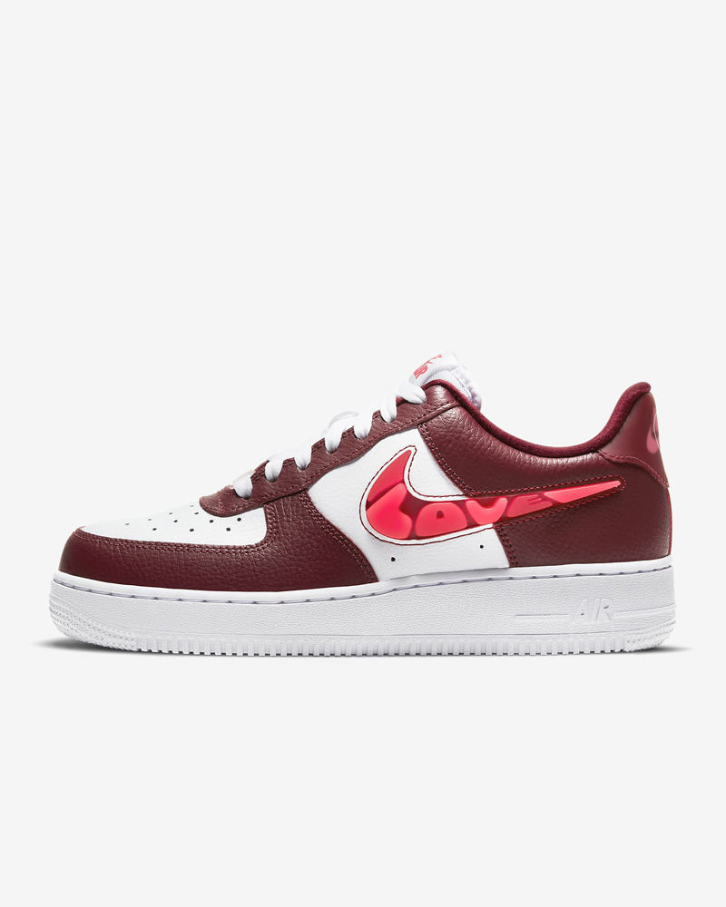 nike/耐克 air force 1 男女同款 af1 红白 情人节爱心 运动休闲板鞋