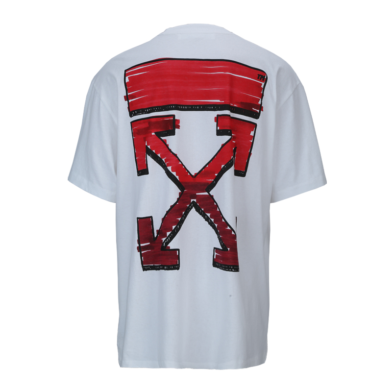off-white/off-white 21春夏 宽松版 箭头标志男士短袖t恤 omaa038r21