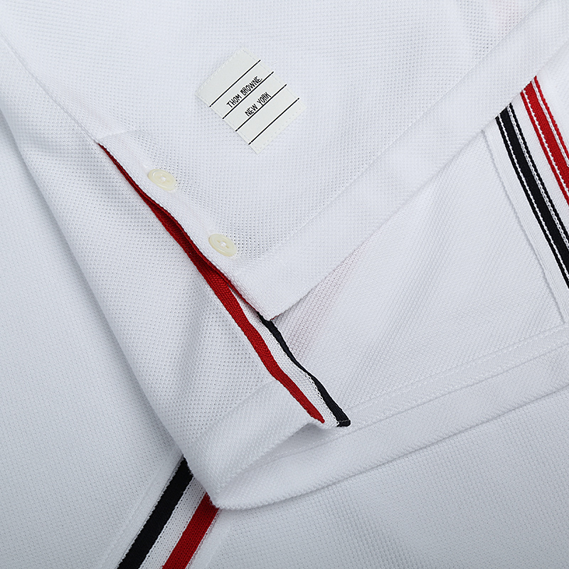 thom browne/thom browne 经典款三条纹女士短polo fjp014a00050 tb0