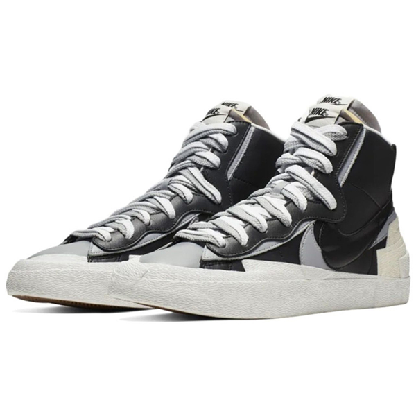 nike/耐克 nike x sacai blazer mid 解构 黑白板鞋 bv0072