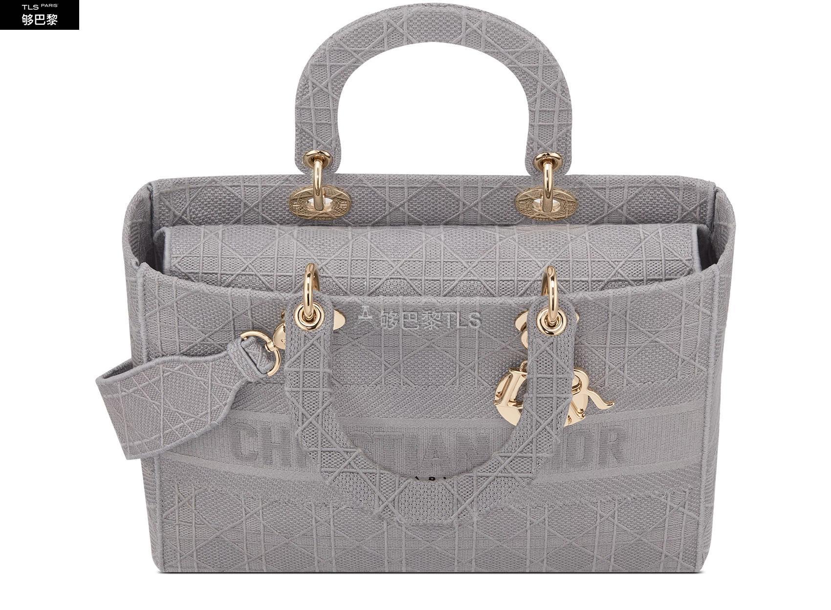 【包邮包税】 dior迪奥 21年春夏 女士 手提包 大号 lady d-lite 手袋