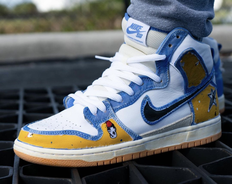 nike/耐克 sb dunk carpet company 男女同款 白蓝 刮刮乐 地毯公司