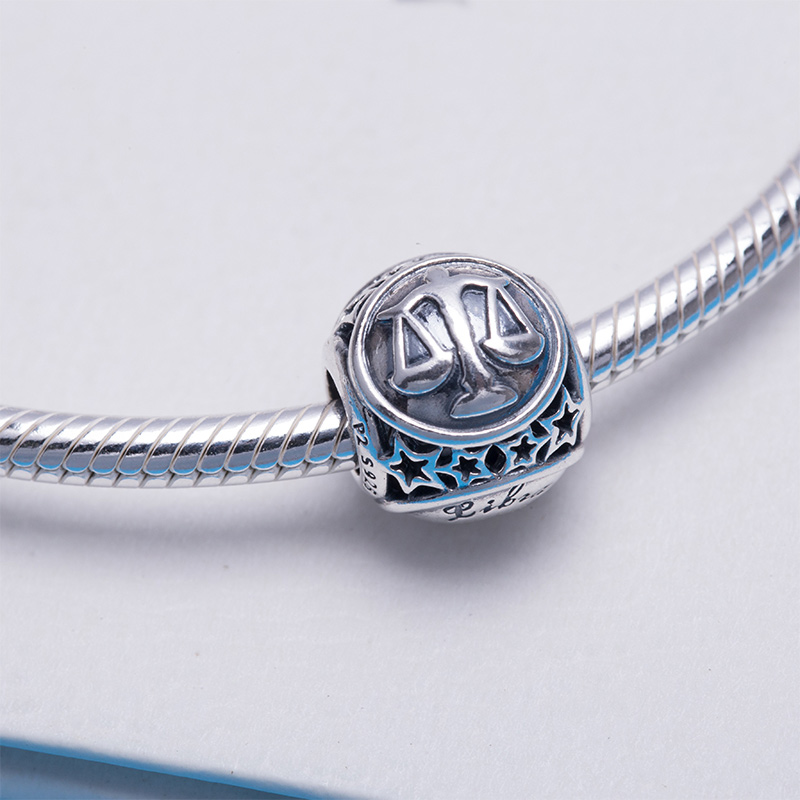 pandora/潘多拉银色天秤座蛇骨链手链手镯pand00075