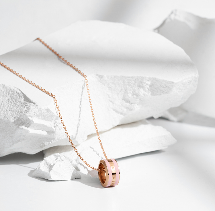 【21春夏新品】daniel wellington/丹尼尔惠灵顿项链圆环锁骨链女