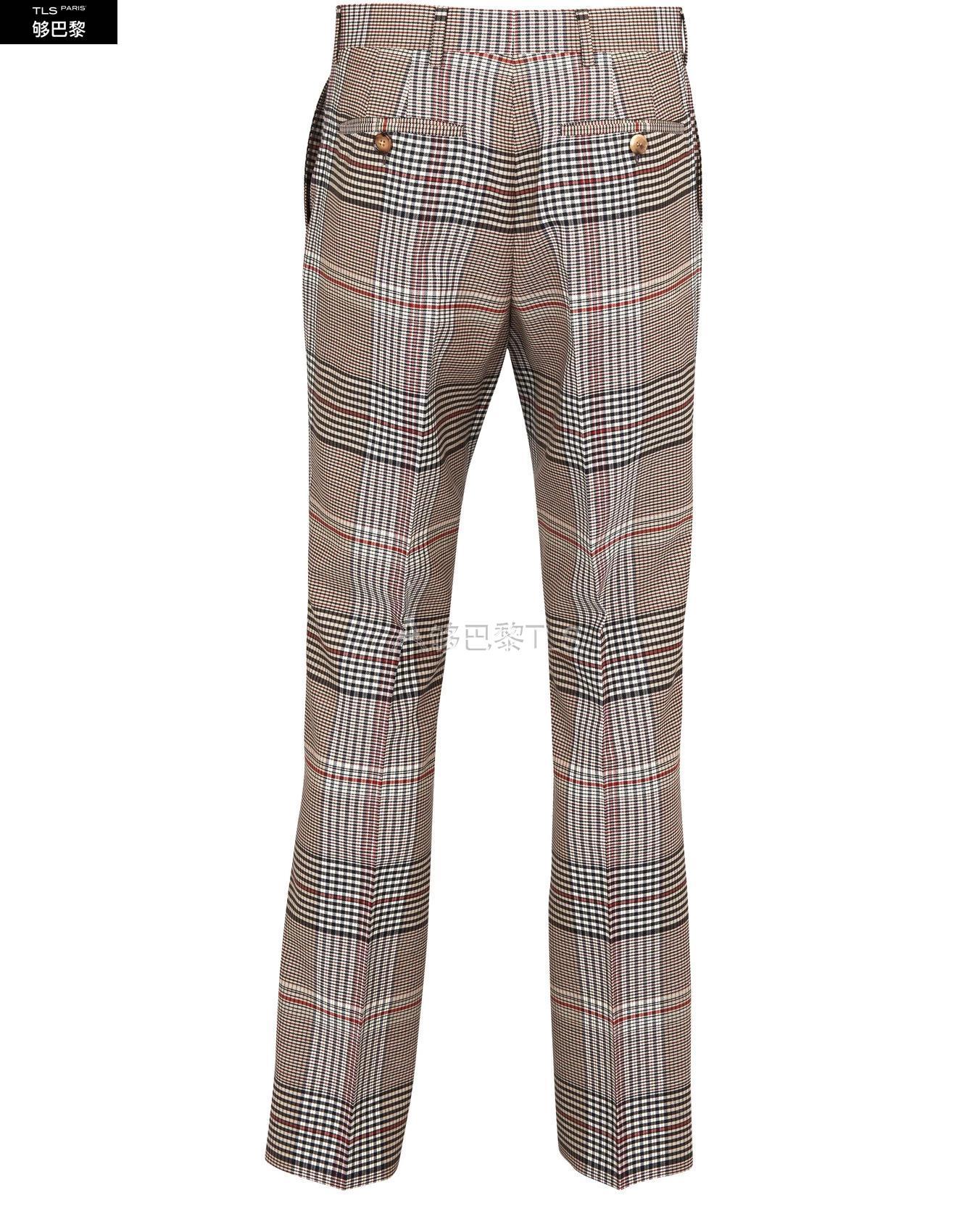 【包邮包税】 burberry 21年春夏 男士 休闲裤 威尔士亲王格纹西服