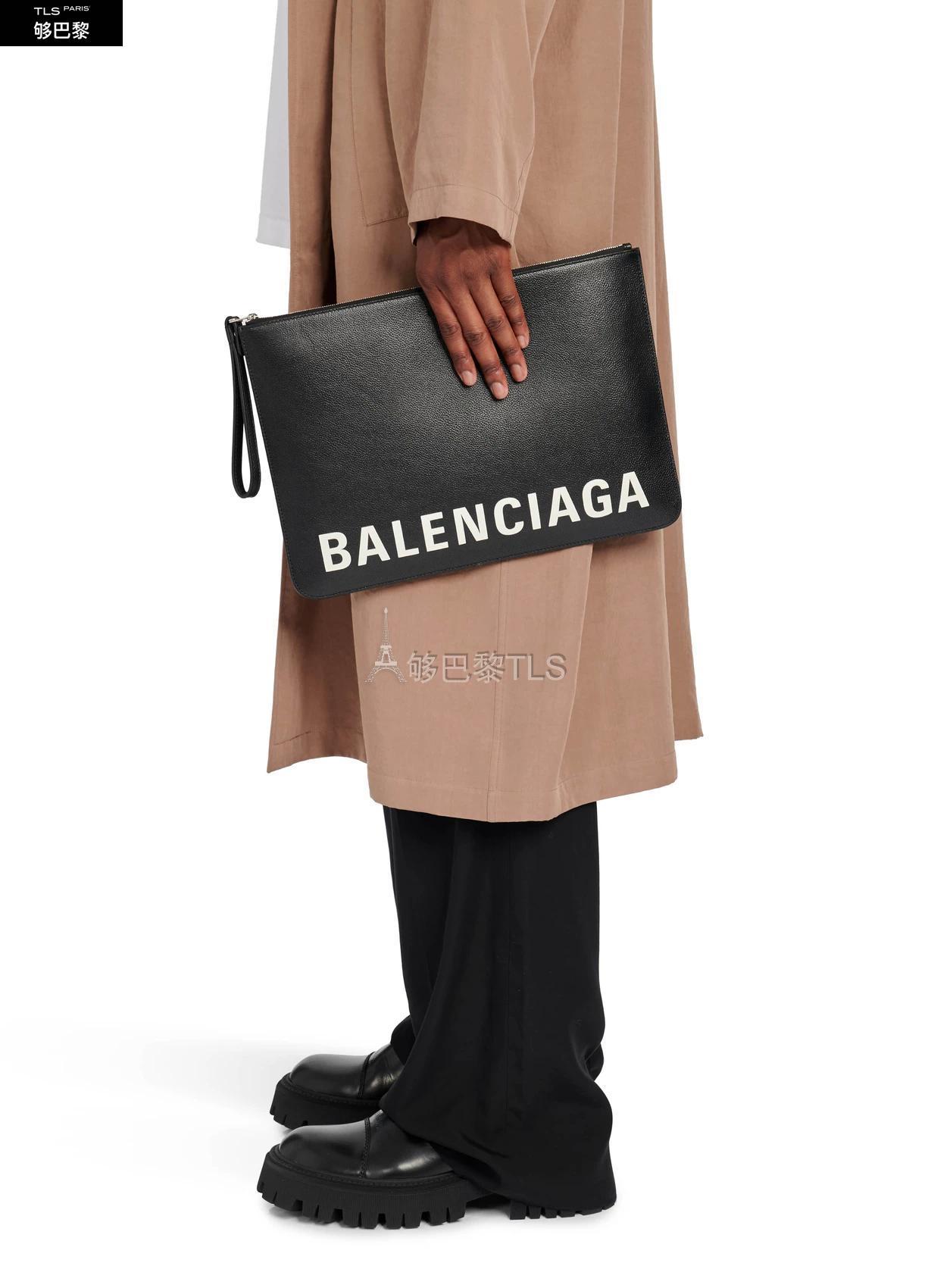 【包邮包税】 balenciaga巴黎世家 21年春夏 男士 手拿包 cash 大号手